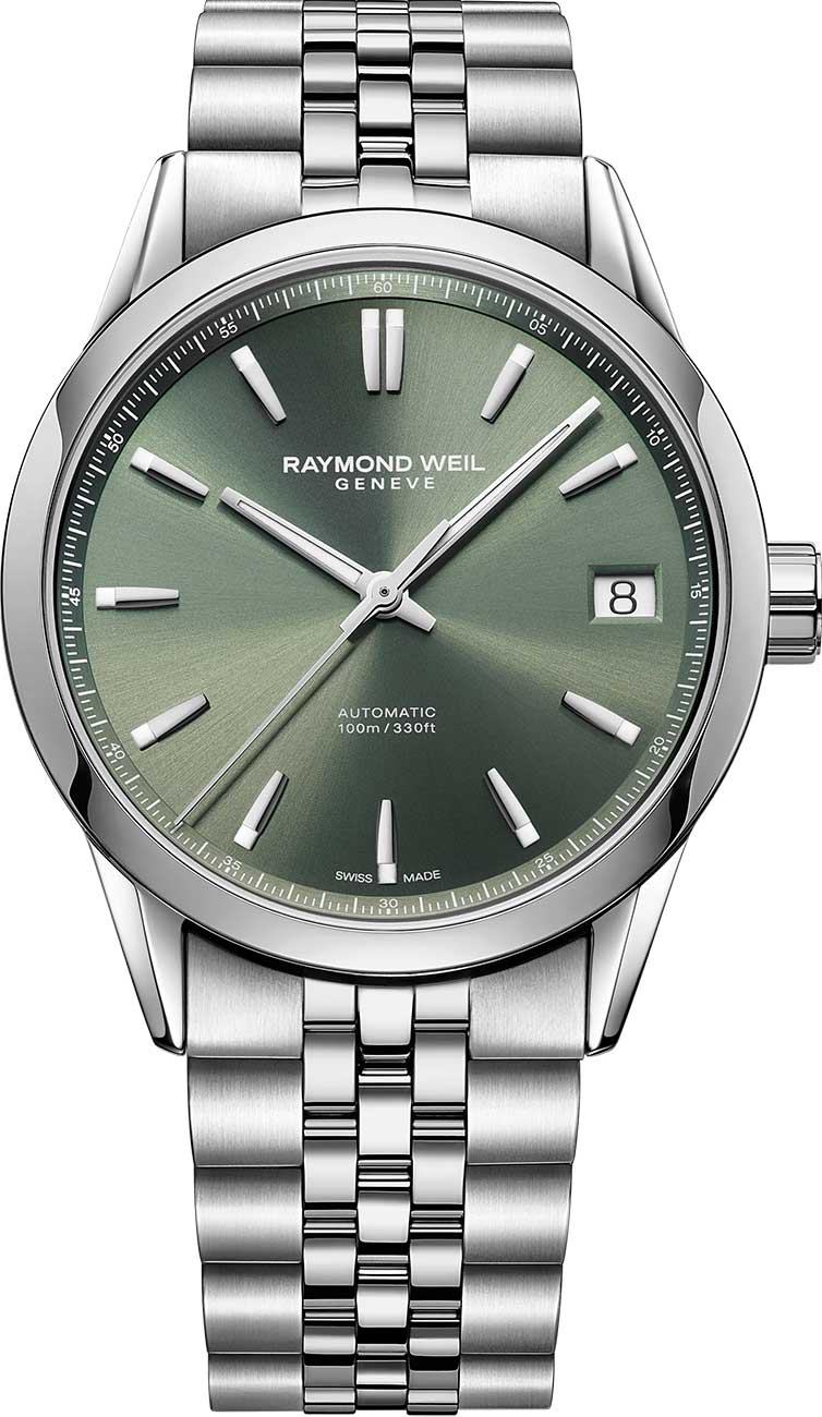 Raymond Weil Freelancer Date Watch 40mm with Green Dial