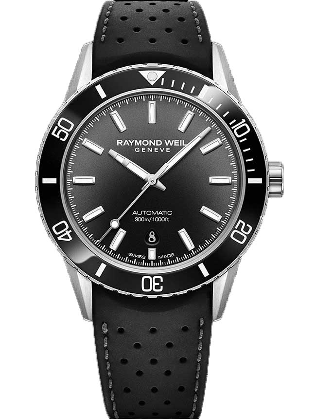 Raymond Weil Freelancer Diver Watch 425mm with Gradient Black Dial 2825$