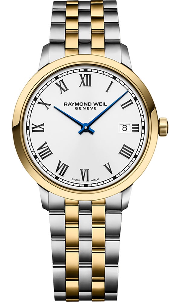 Raymond Weil Toccata Classic 39 mm Quartz White Dial Two-Tone Steel Men's Watch 5485-STP-00359 5485-STP-00359