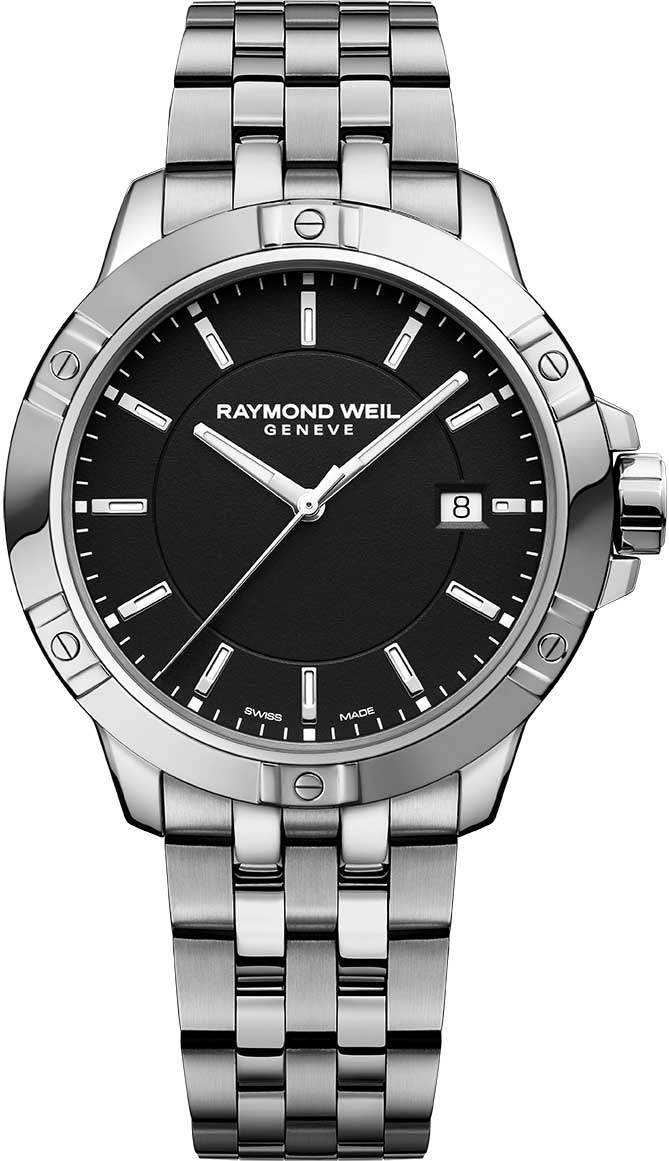 Raymond Weil Tango Men's Quartz Black Dial Bracelet Watch, 41Mm