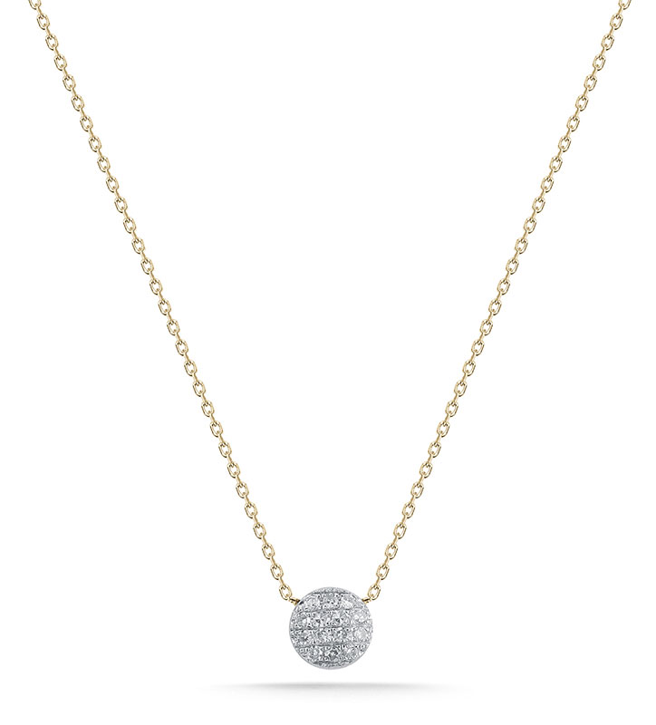 Dana Rebecca Designs Lauren Joy Mini Disc Necklace 18