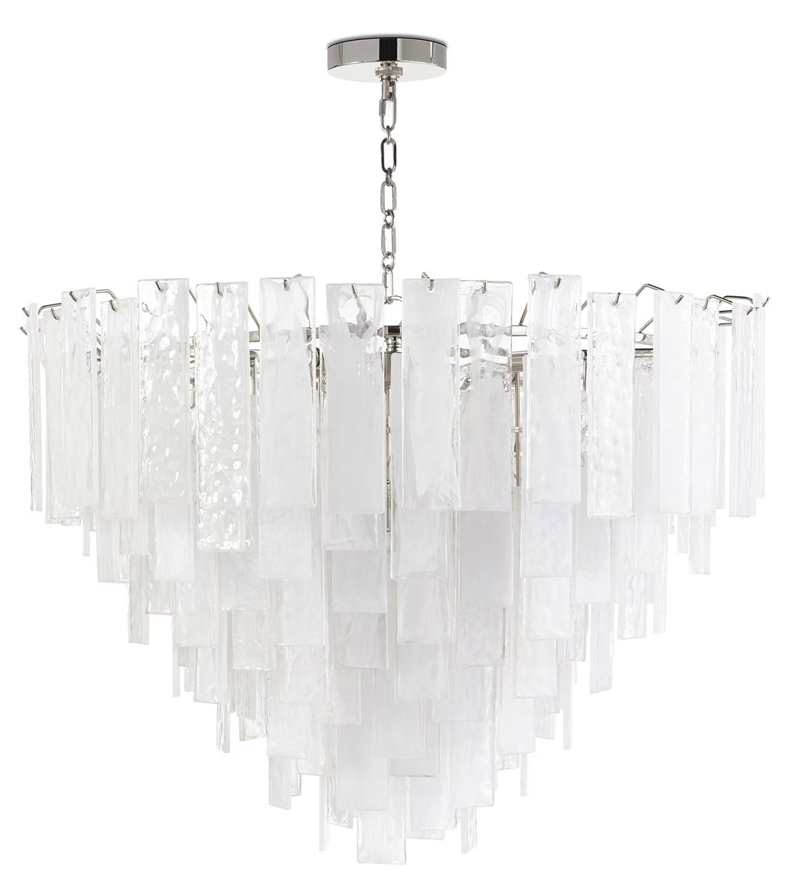 Regina Andrew Large Glacier Chandelier in Nickel - 16-1290PN