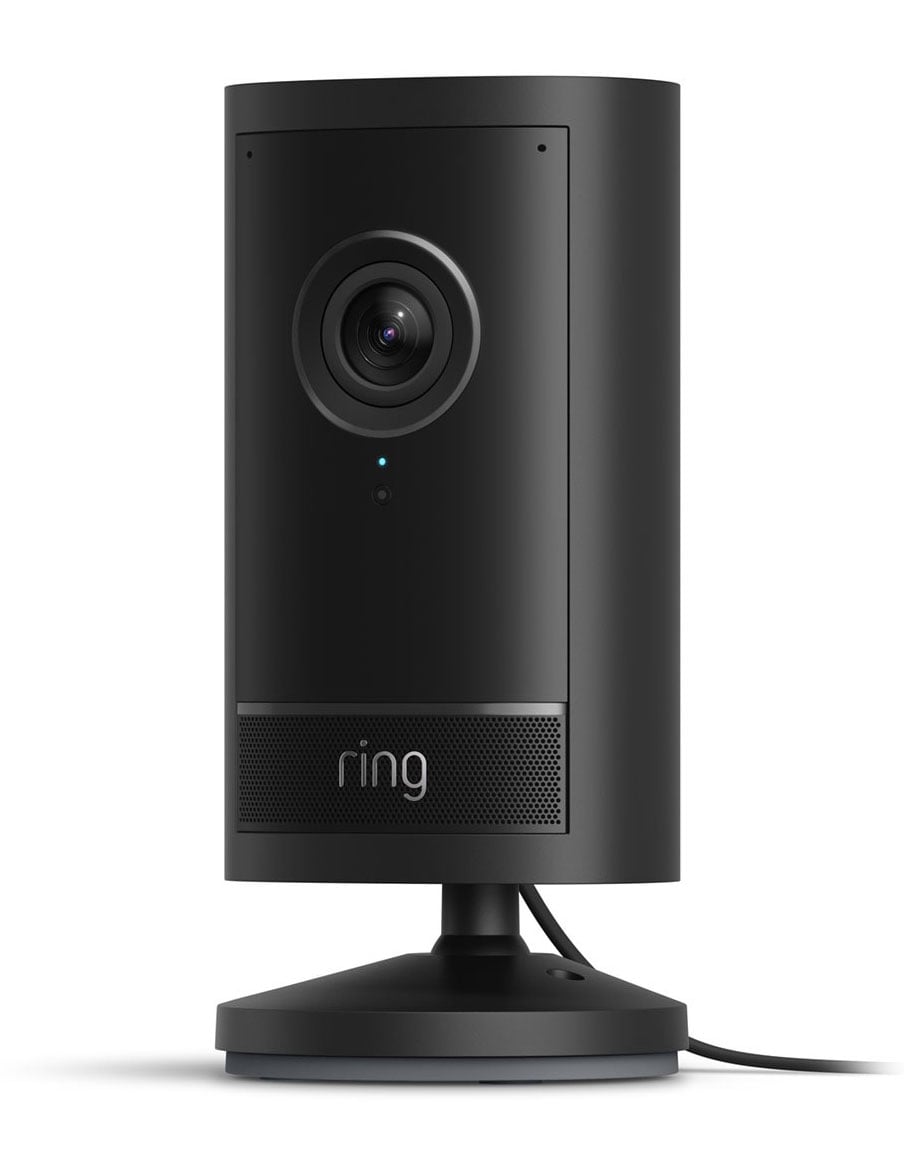 Ring Outdoor Cam Pro With Retinal 4K Plug-in Security Camera in Black