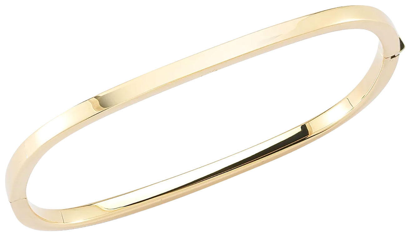 Roberto Coin Designer Gold Square Bangle in 18K Yellow Gold