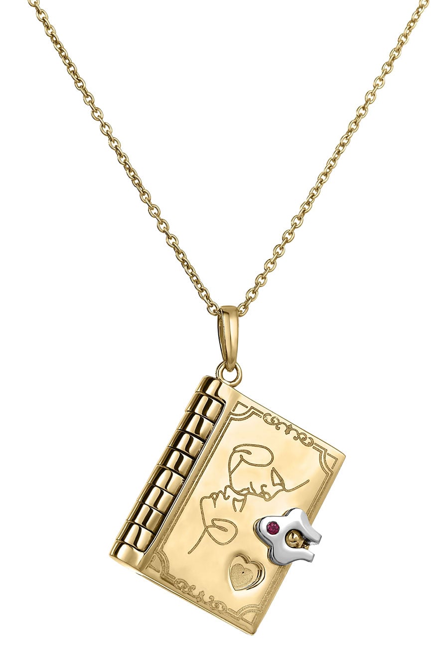 Roberto Coin Tiny Treasures Love Book Yellow Gold Necklace