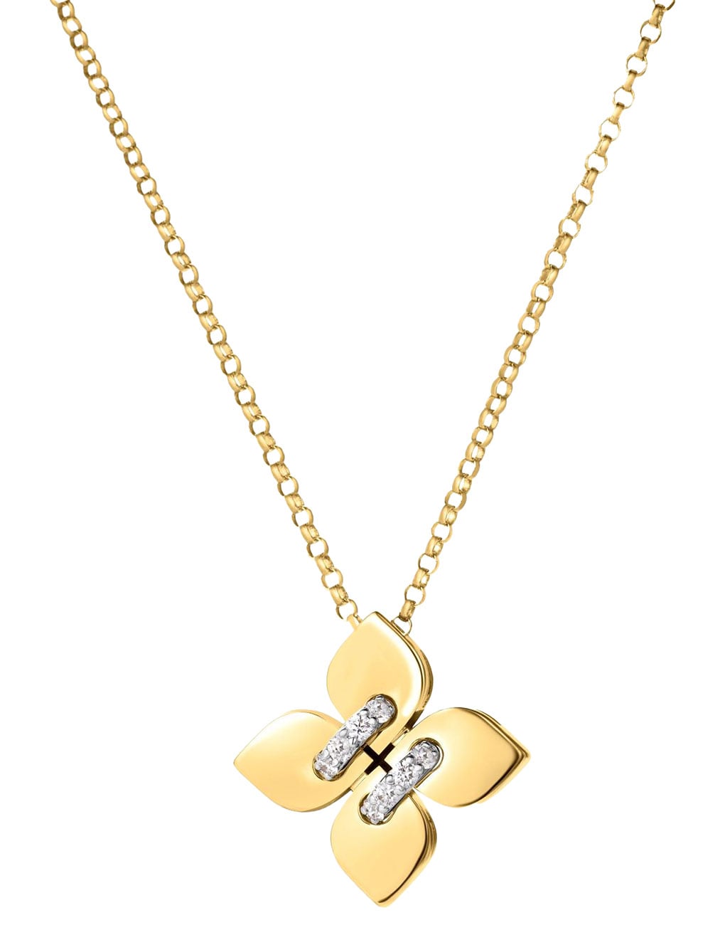 Roberto Coin Love in Verona Sm. Diamond Flower Pendant