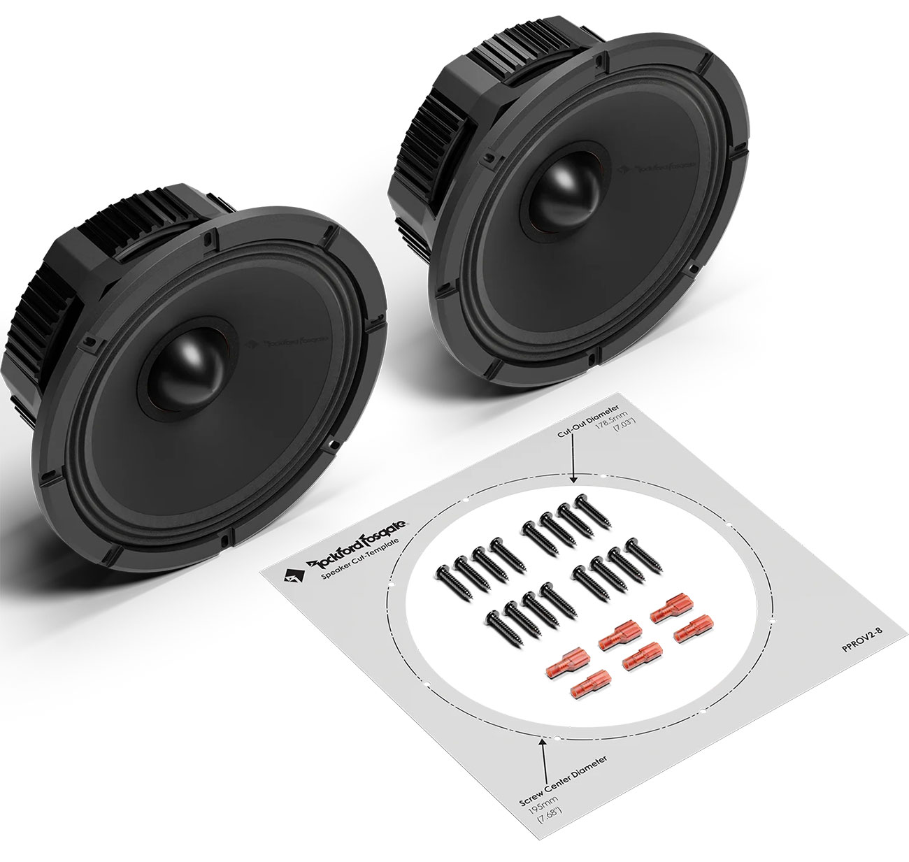 Rockford Fosgate Punch Pro 8 4-Ohm Speakers (Pair) - PPROV2-8