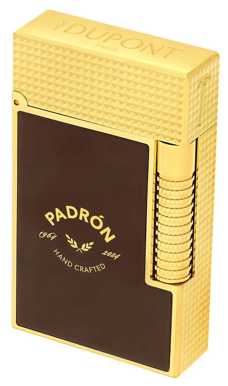 S.T. Dupont Padron Le Grand Lighter Matte Brown|Gold C23014