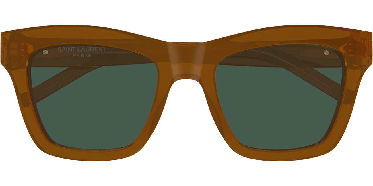 Saint Laurent SL M156 Brown Monogram 52mm Sunglasses