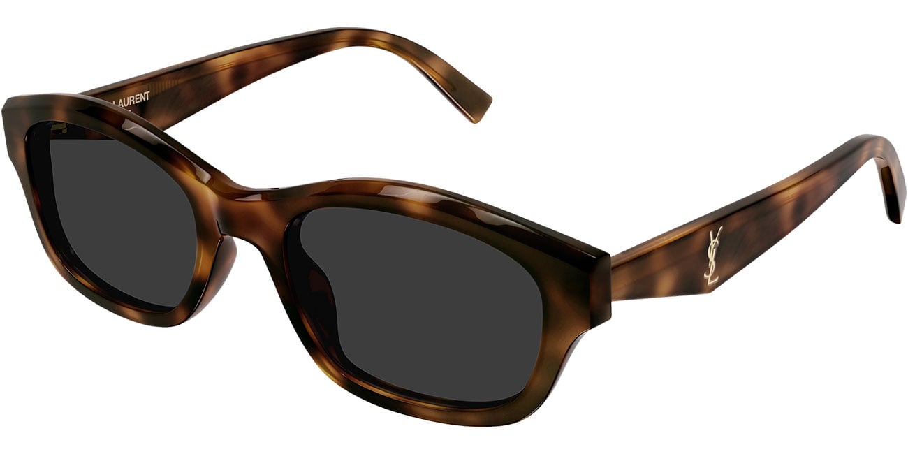 Saint Laurent Monogram Sunglasses 53mm in Havana | Grey - SL M172-003 display picture 1