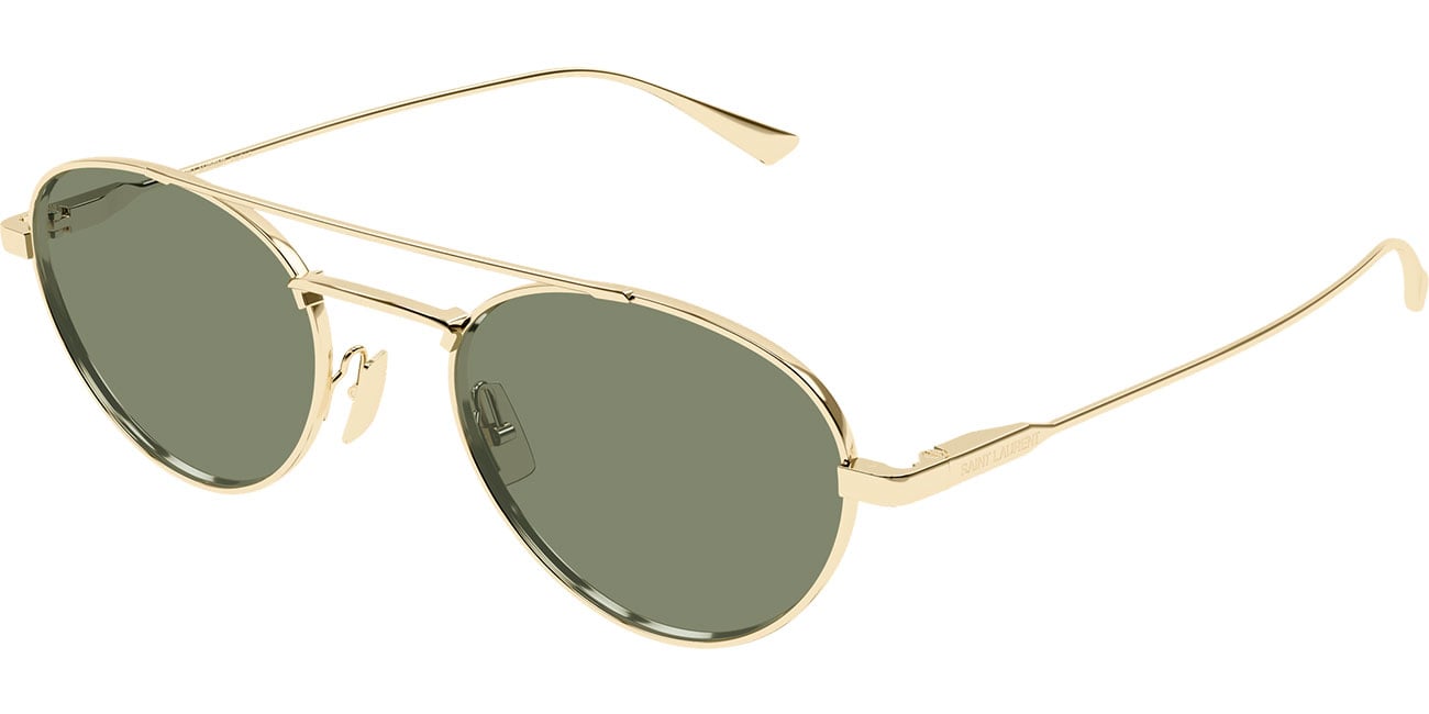 Saint Laurent SL Logo 51mm Gold | Green Sunglasses - SL97004 display picture 3