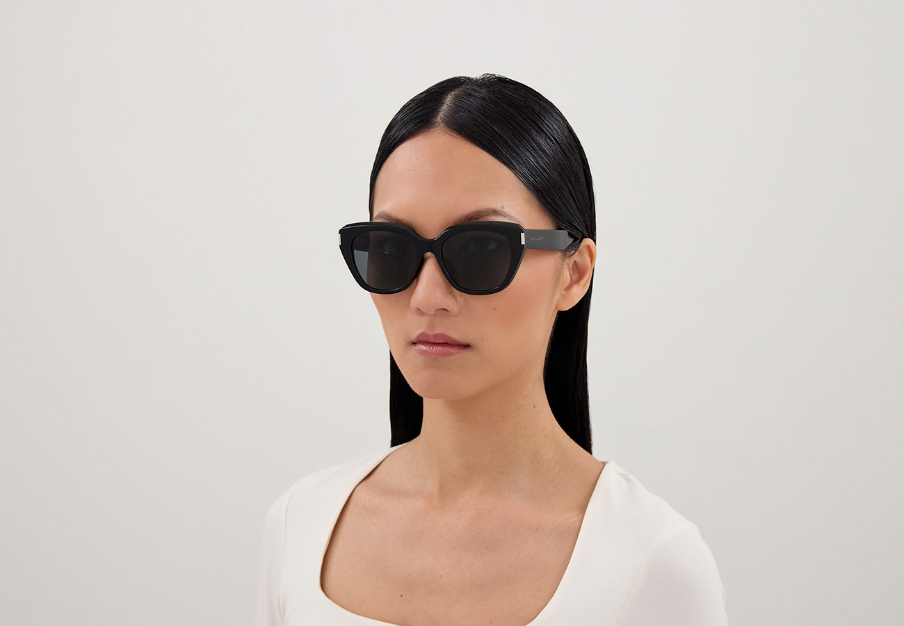 Saint Laurent Corner Angle 54mm Black Sunglasses - SL827K001