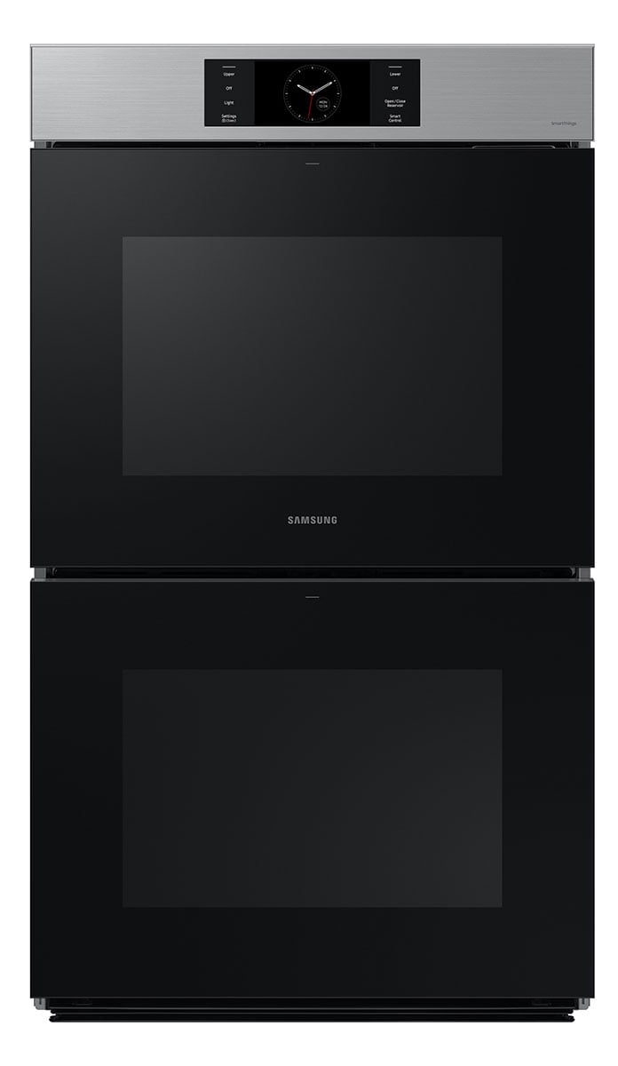 Samsung Bespoke 30-Inch Smart Double Wall Oven With AI Pro Cooking Camera in Stainless Steel