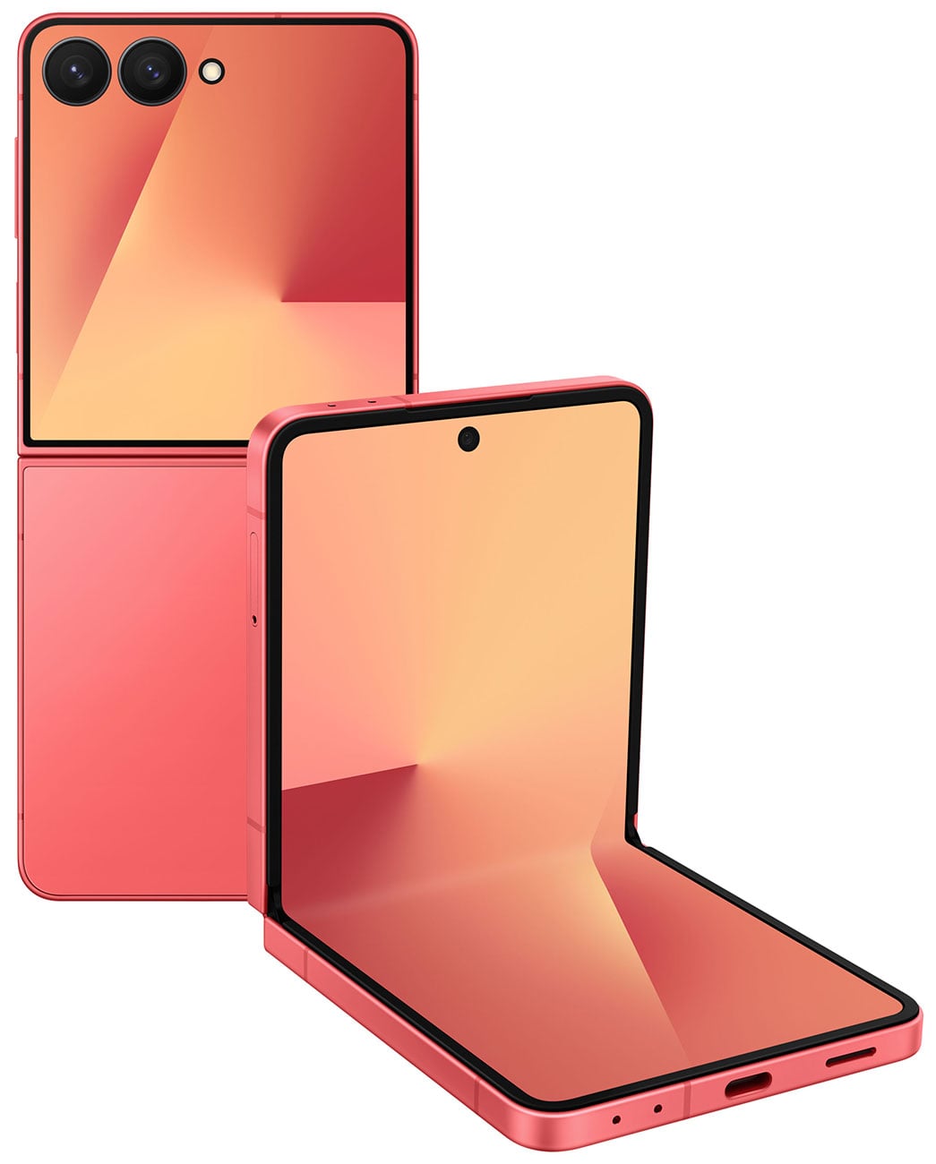 Samsung Galaxy Z Flip7 512GB Cell Phone in Coral Red