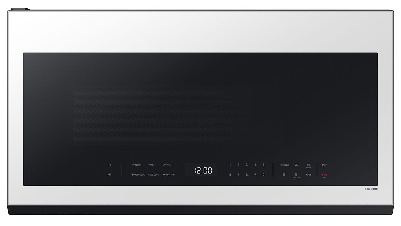 Samsung Microwave Over-The-Range 2.1 Cu. Ft. Bespoke In White Glass - ME21DB630012AA