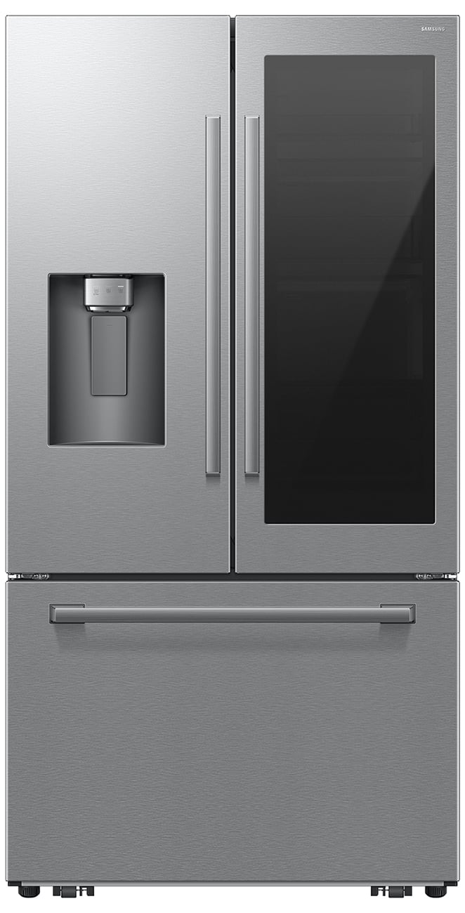 Samsung Bespoke AI 29 Cu. Ft. French Door Refrigerator with AutoView & Zero Clearance Fit 36-Inch Wide in Stainless Steel