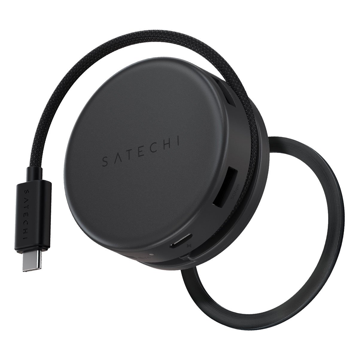 Satechi OnTheGo 7-in-1 Multiport Adapter in Black