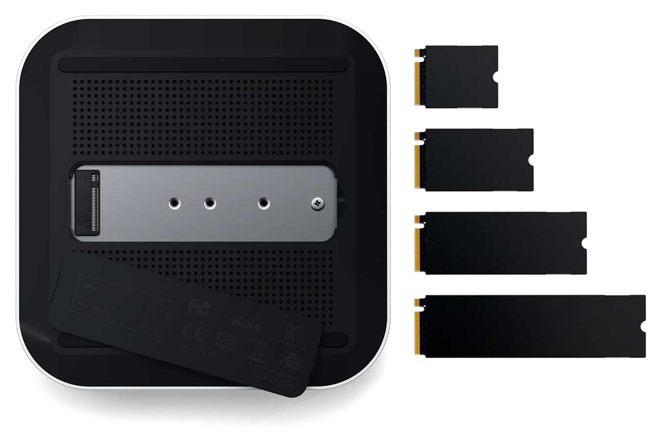 Satechi Thunderbolt 5 CubeDock with SSD Enclosure in Silver