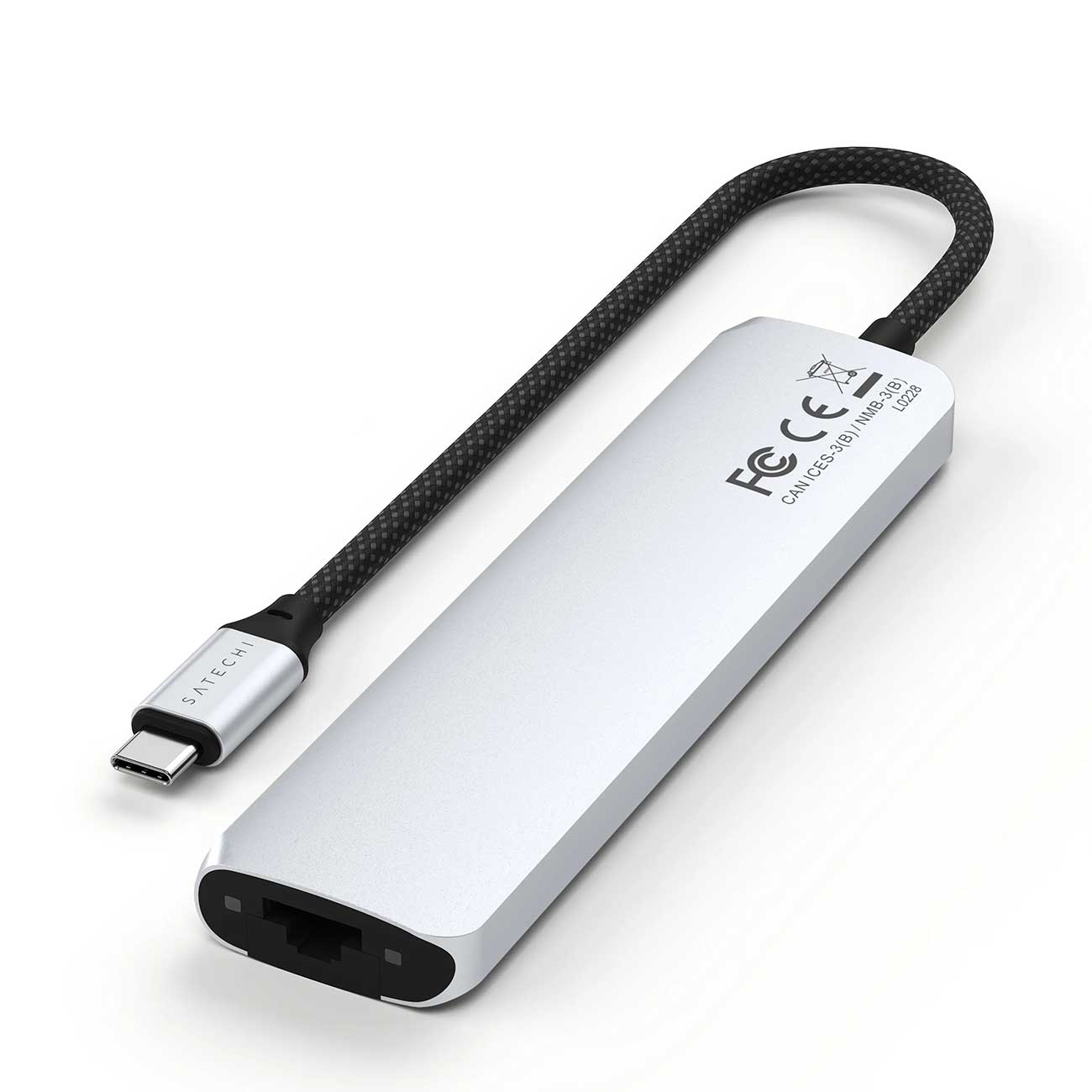 Satechi 7-in-1 USB-C Slim Multiport Adapter in Silver | Abt