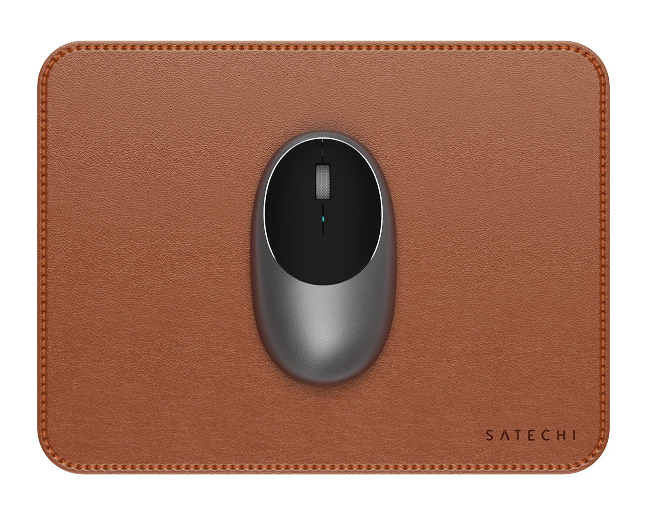 Satechi Vegan-Leather Premium Mouse Pad in Brown | Abt