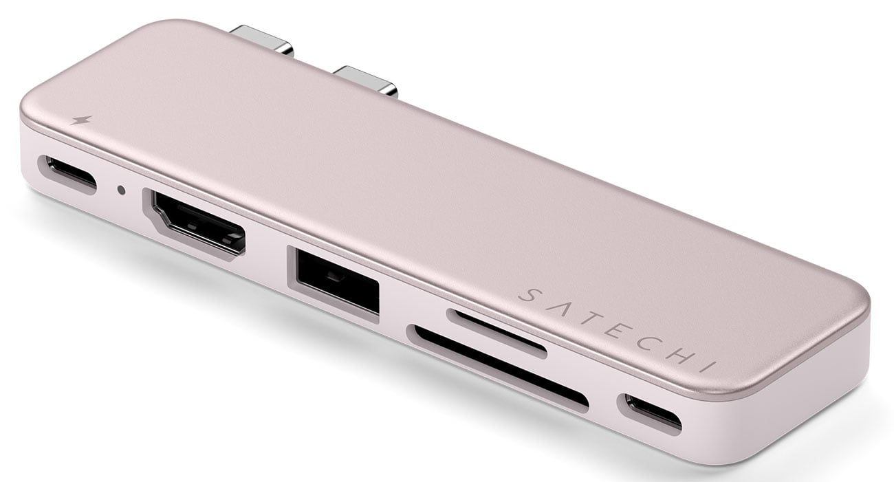 Satechi 13-in-1 USB-C Triple Display Multiport Adapter in Blush