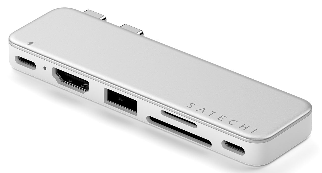 Satechi 13-in-1 USB-C Triple Display Multiport Adapter in Silver