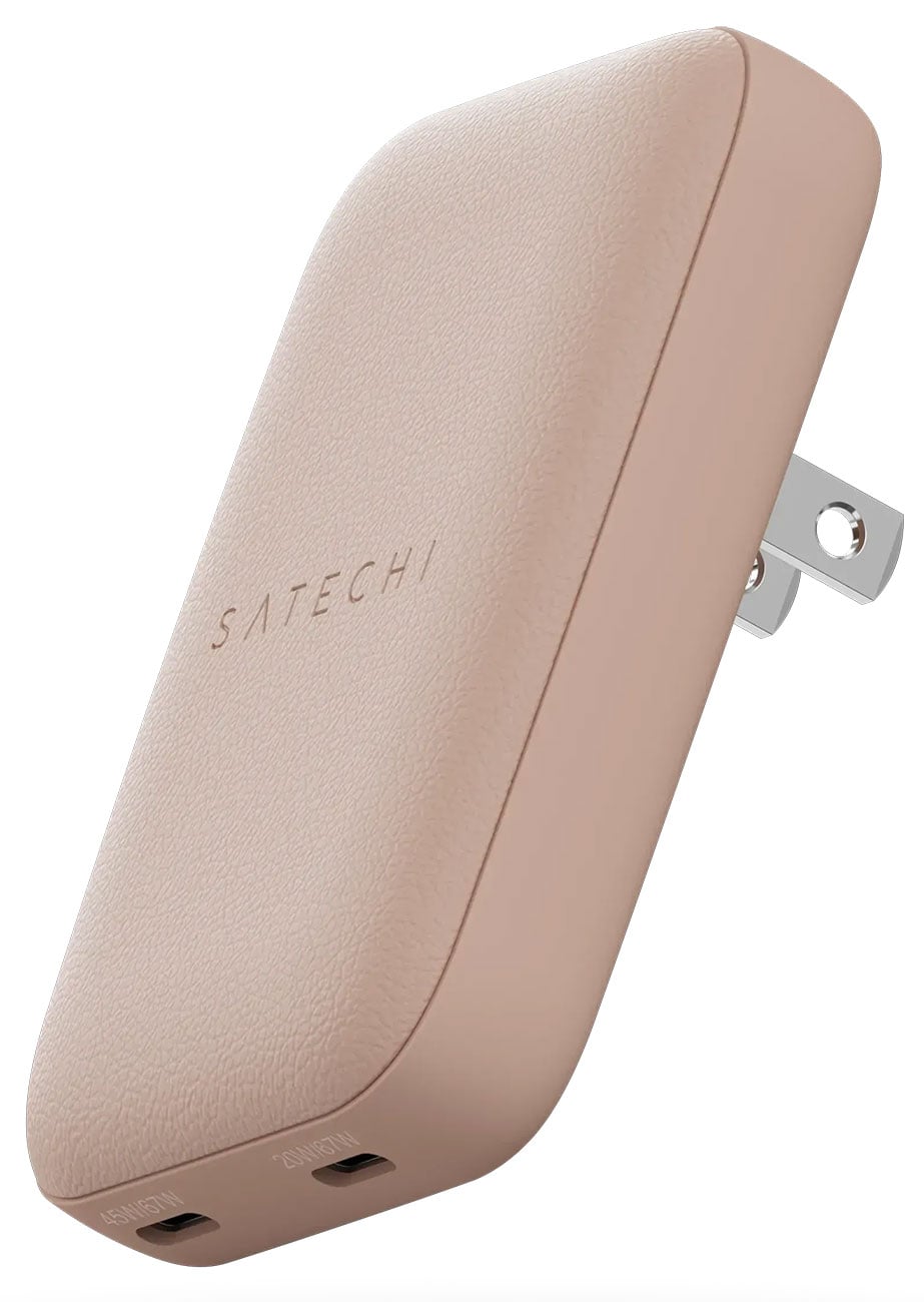 Satechi OntheGo 67W Slim Wall Charger in Desert Rose
