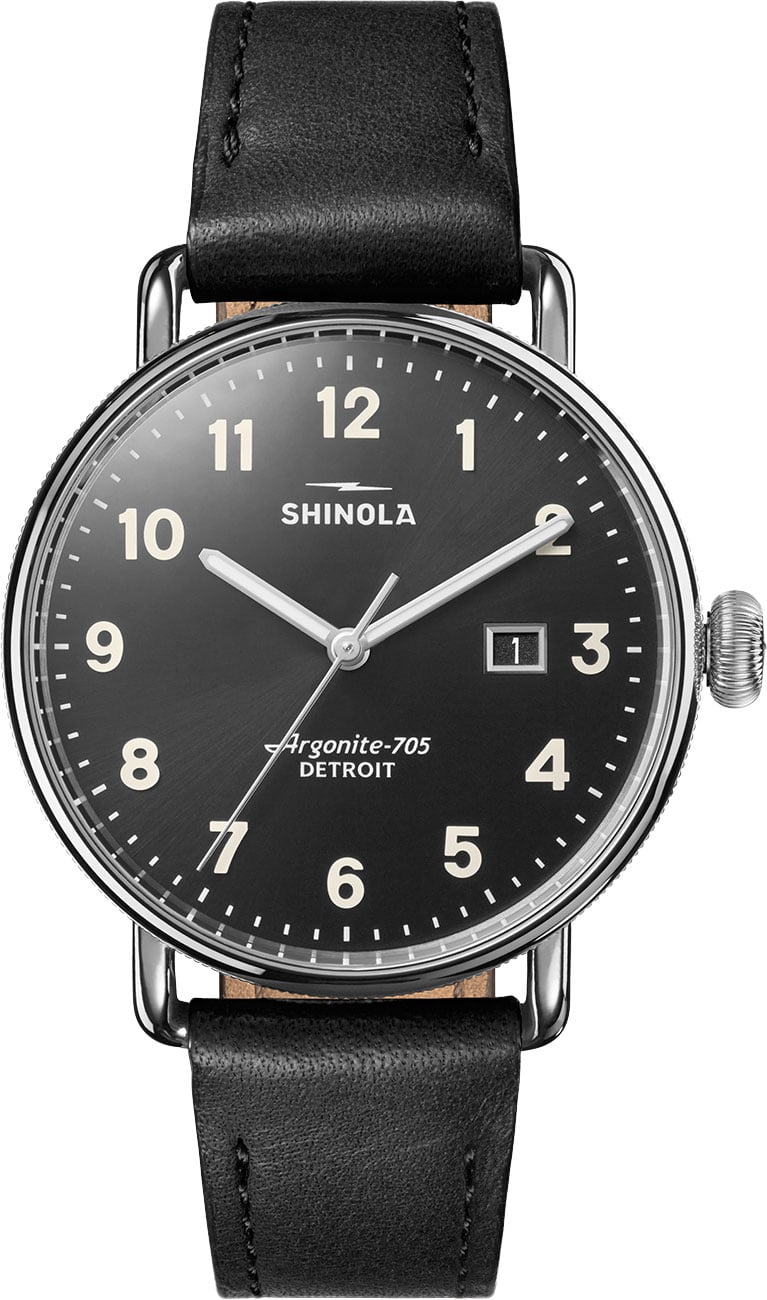 Shinola Canfield Watch 38mm in Black | SS - S0120315245