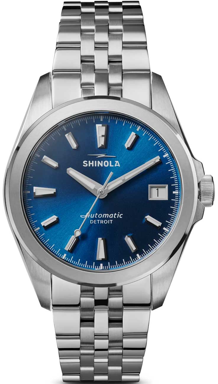 Shinola Circadian Monster Automatic Watch 36mm with Sunray Daylight Blue Dial
