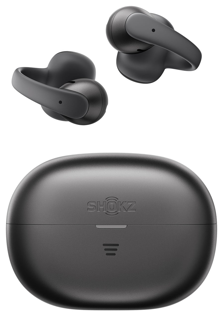 Shokz OpenDots Air Open-Ear Earbuds in Black | Abt