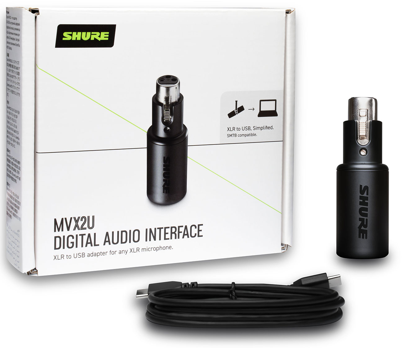 Shure MVX2U XLR to USB Digital Audio Interface - MVX2U | Abt