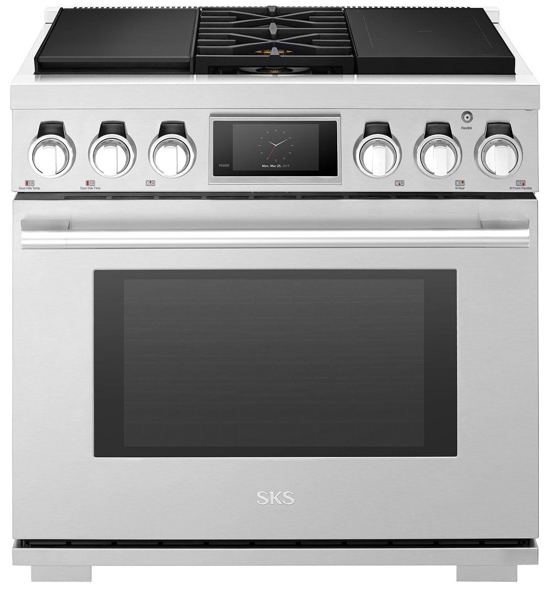 SKS SKSDR360SIS · 36-inch dual-fuel range