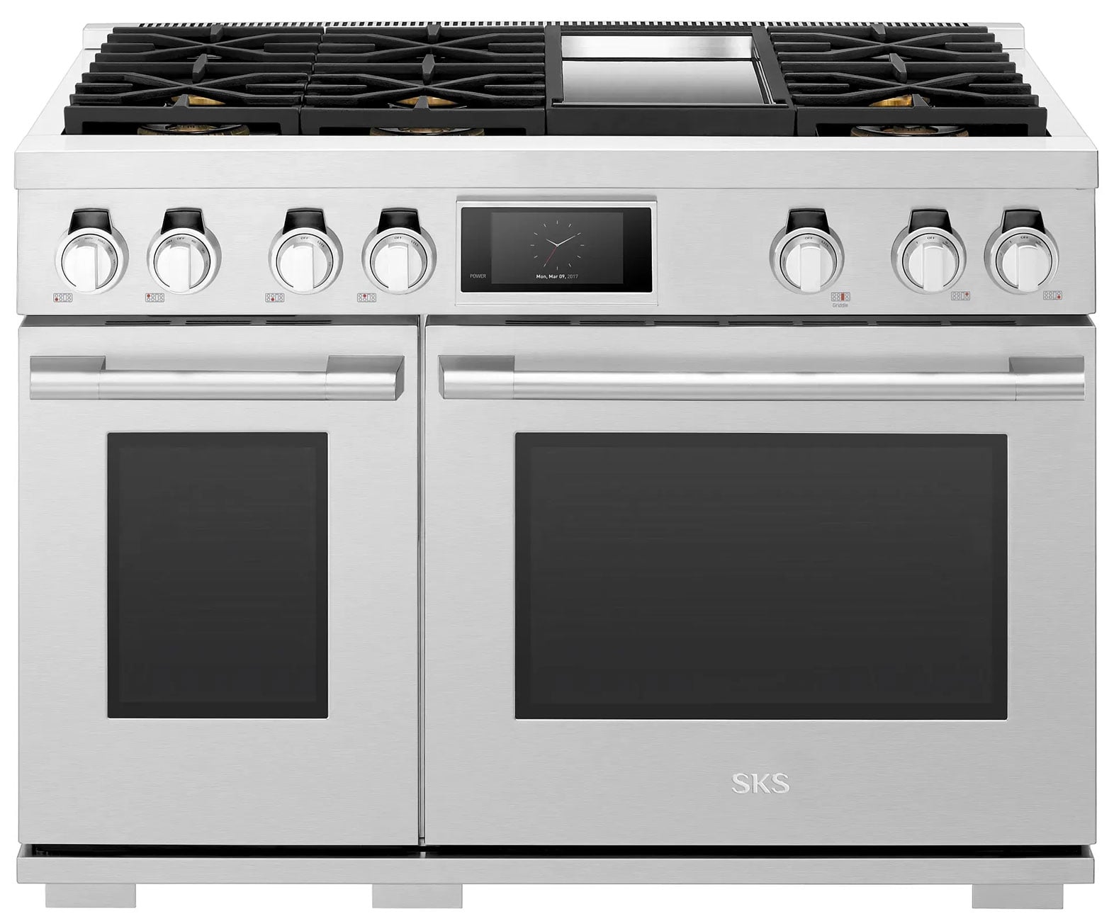 SKS Dual Fuel Pro Range With 6 Burners 48-Inch in Stainless Steel