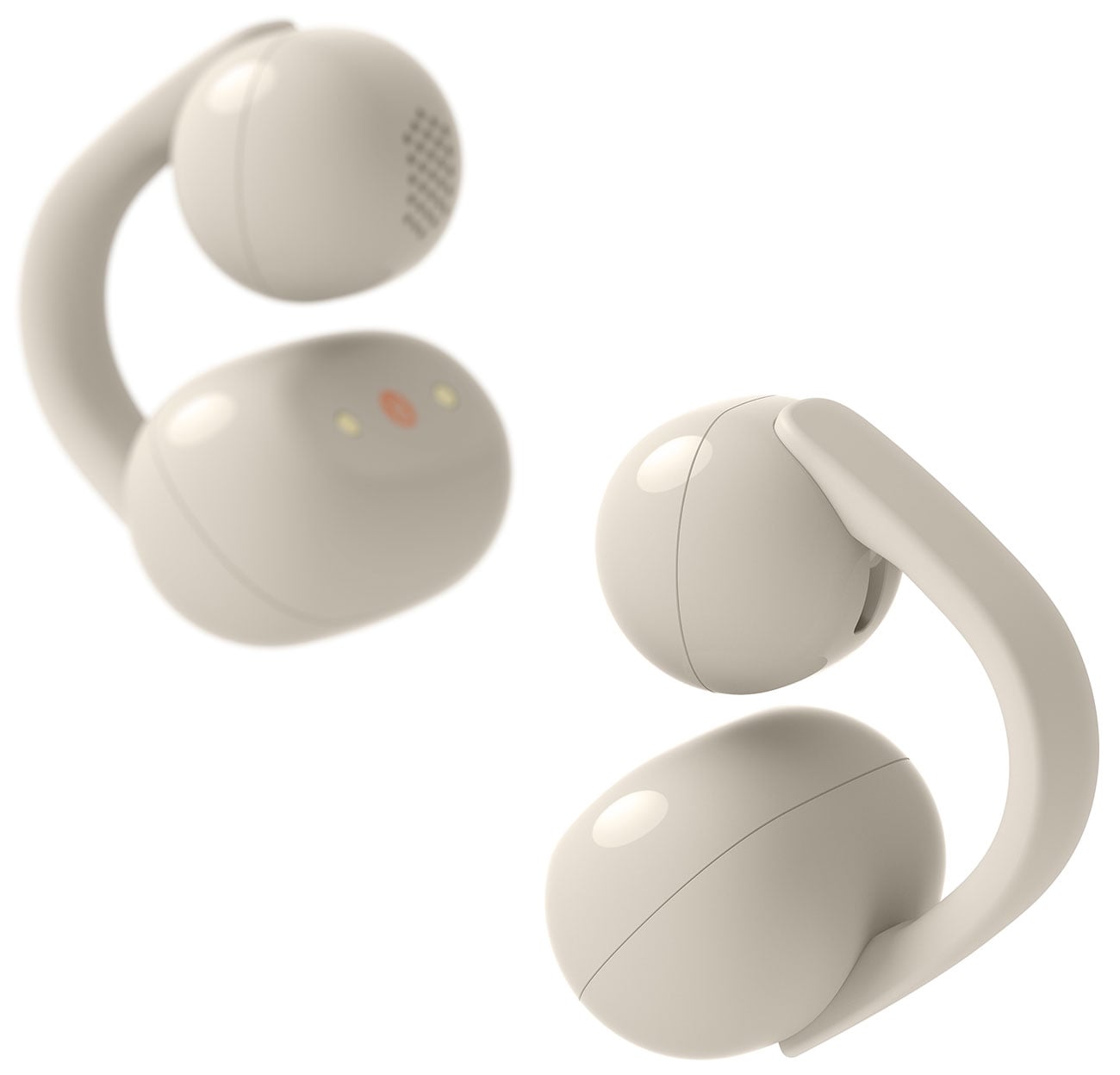 Sony LinkBuds Clip Truly Wireless Open Earbuds in Greige