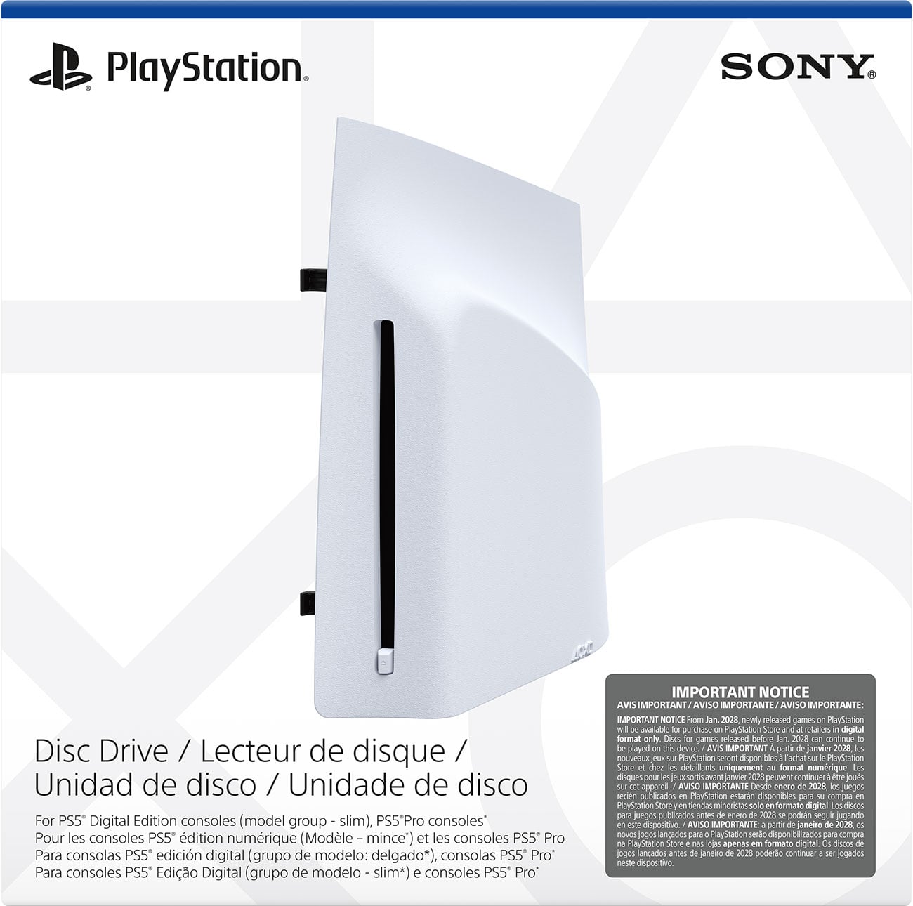 Sony Disc Drive For PS5 Digital Edition Consoles - 1000041051