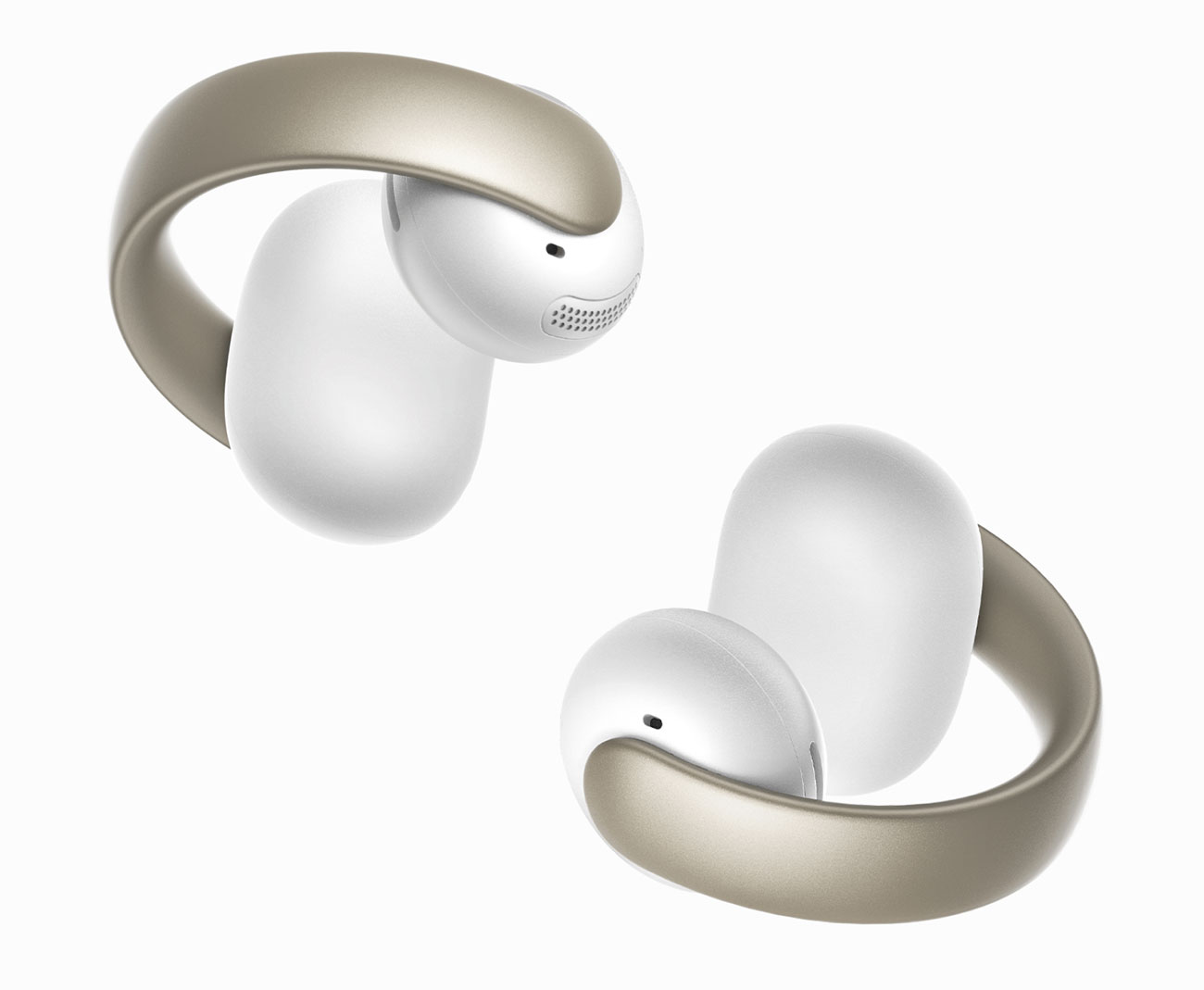Soundcore AeroClip True-Wireless Open-Ear Clip-On Earbuds in Champagne Mist