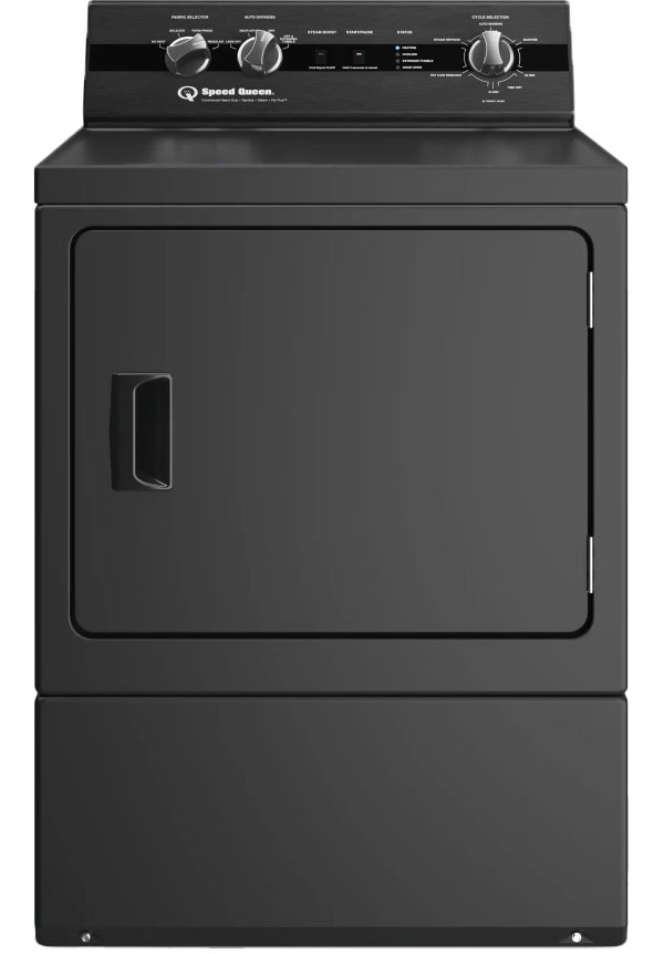 Speed Queen DC5 Electric Dryer in Matte Black
