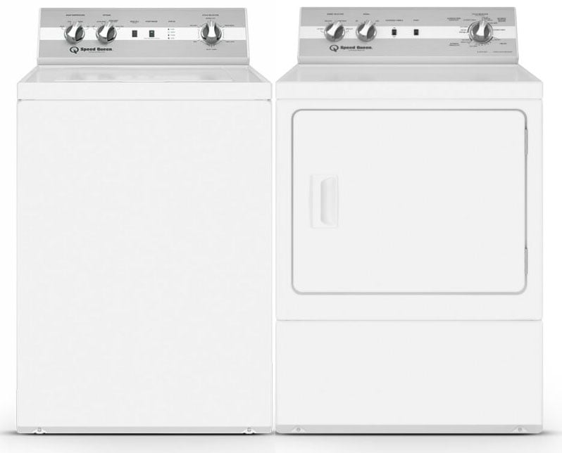 Speed Queen White Top Load Washer & Gas Dryer Package -  SPEELAUNDRYPACK4