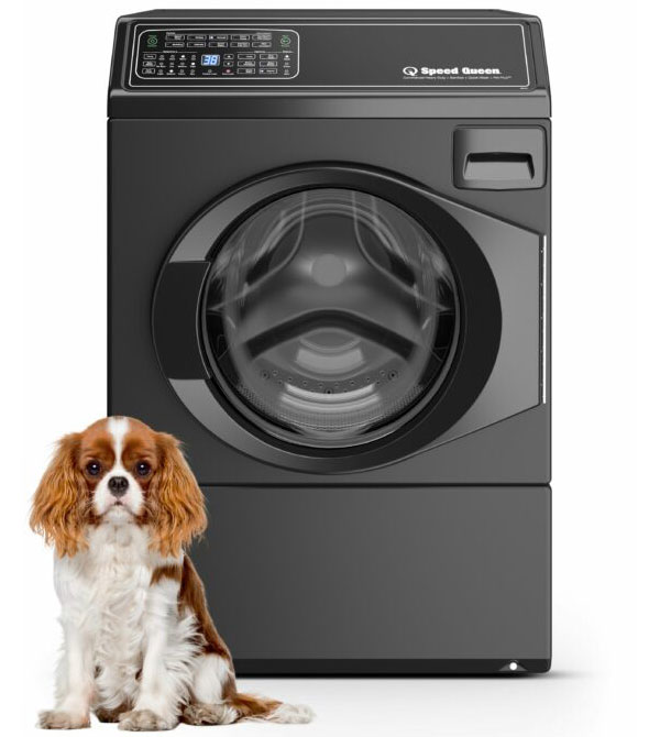 Speed Queen FF7 Front Load Right-Hinge Washer in Matte Black FF7012BN