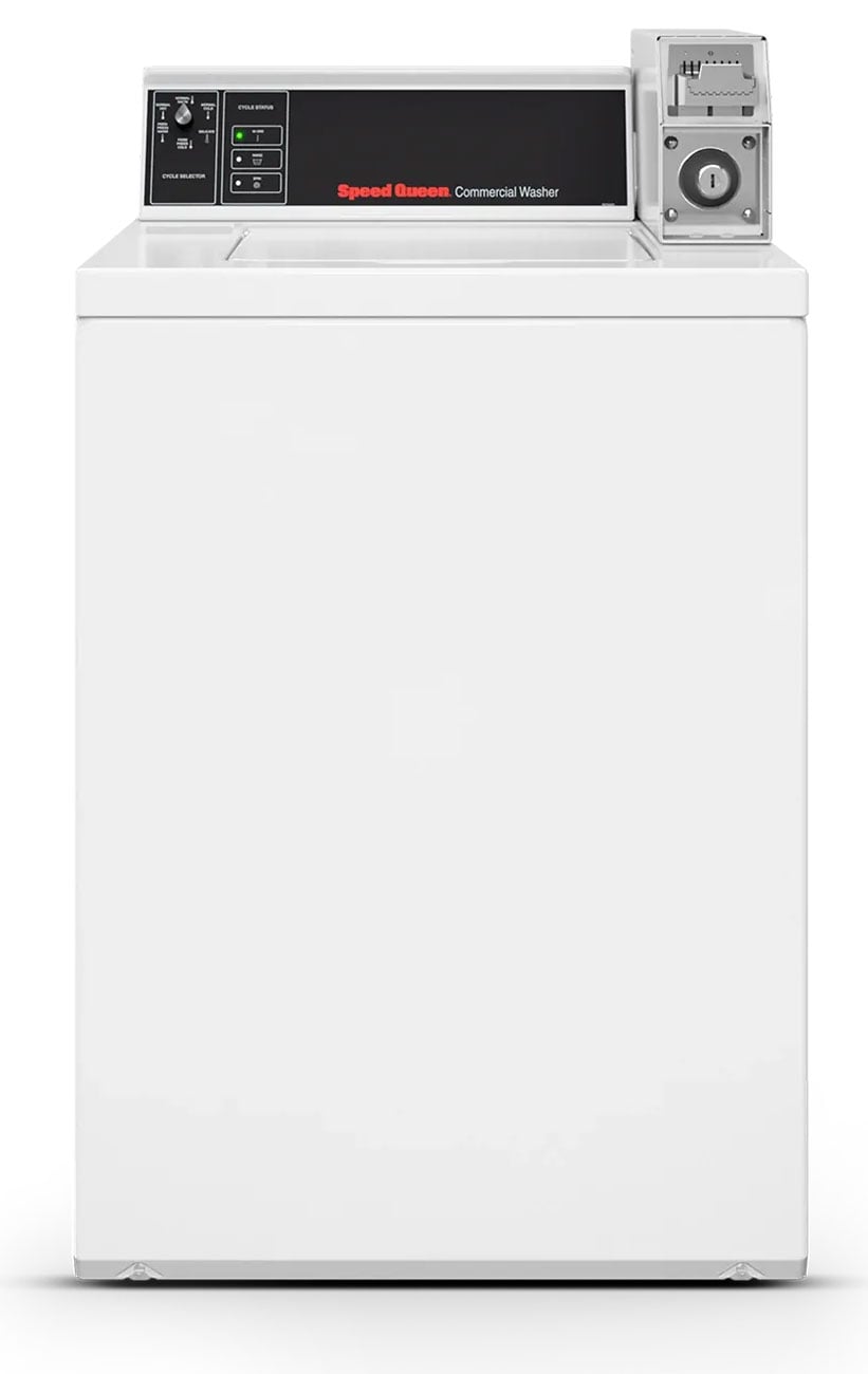 Speed Queen 3.19 Cu. Ft. Commercial Coin Slide Top-Load Washer 26-Inch Wide in White