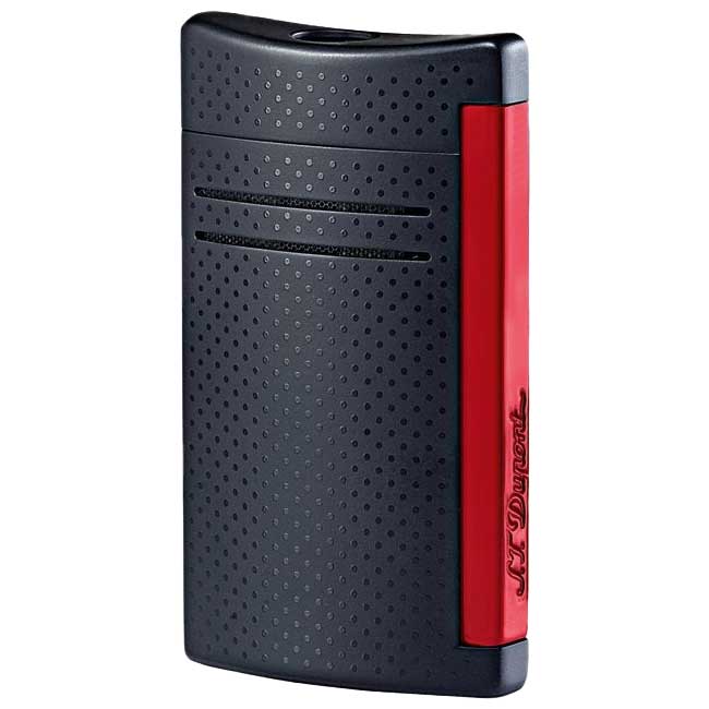 S.T. Dupont Maxijet Matte Black and Red Lighter - 020160N