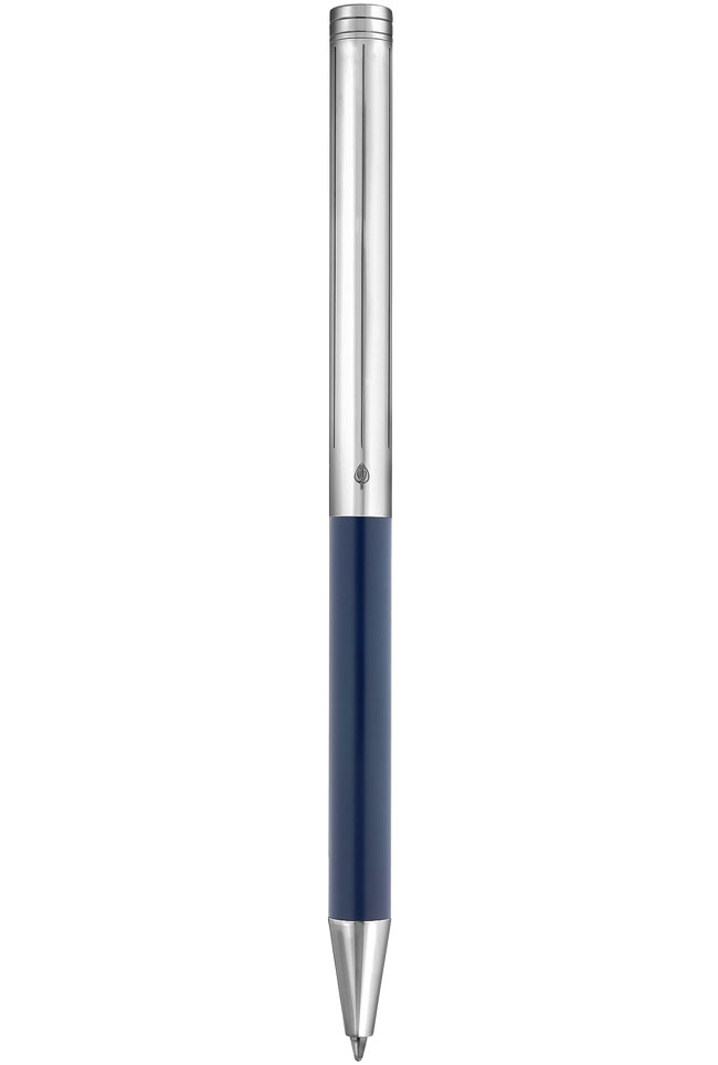 S.T. Dupont ボールペン S.T. Dupont Ballpoint Pen in Blue Lacquer and Silver - 045077N