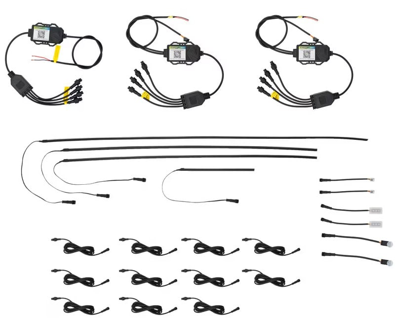 Stinger COLORTRAIL 10-Pc LED Interior Ambient RGB Multicolor Ultra-Flow Series ColorSmart 2-Door Vehicle Kit