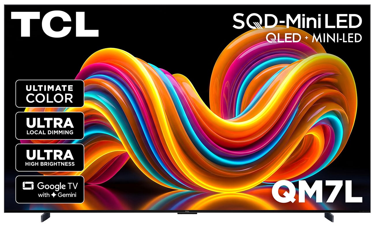 Photos - Television TCL QM7L Series SQD-Mini QLED TV 98-Inch 4K Smart with Google TV in Black 98QM7L 