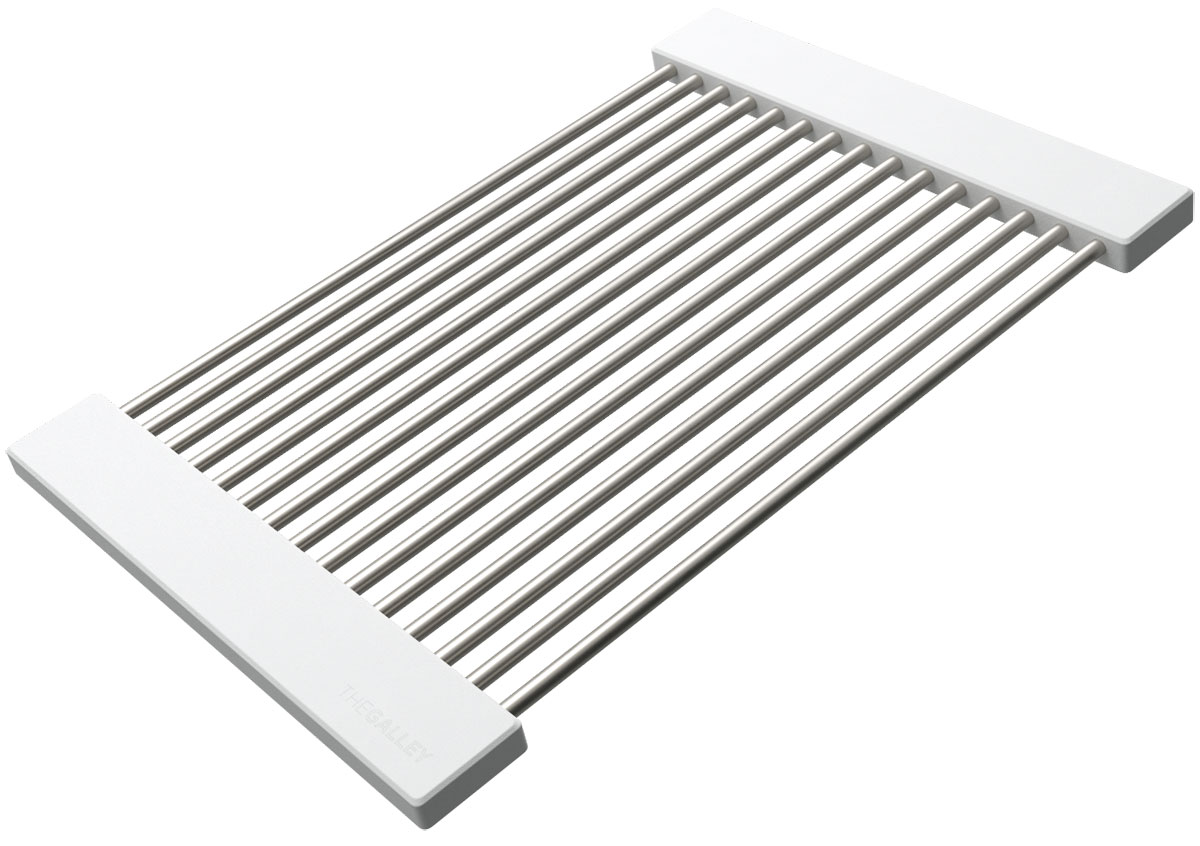 The Galley 12-Inch Lower Tier Drying Rack in White - DR-12-L-WH | Abt