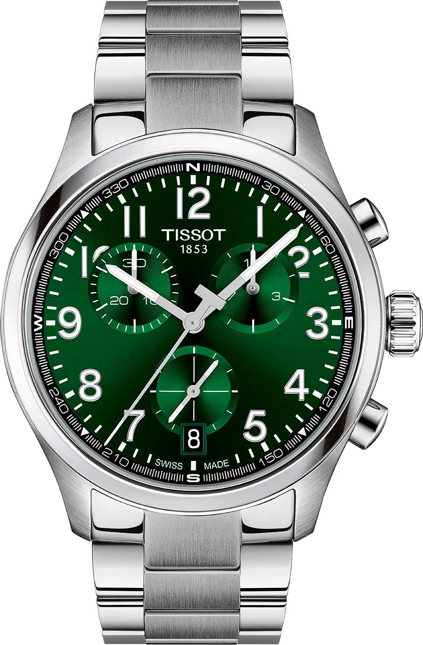 Tissot Chrono L Watch 42mm with Green Dial - T1164171109200