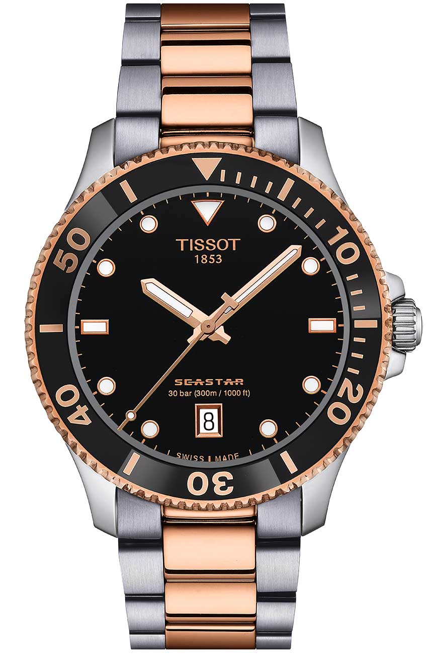 Tissot Seastar 1000 Quartz Watch 40mm in Two-Tone - T120.410.22.051.01