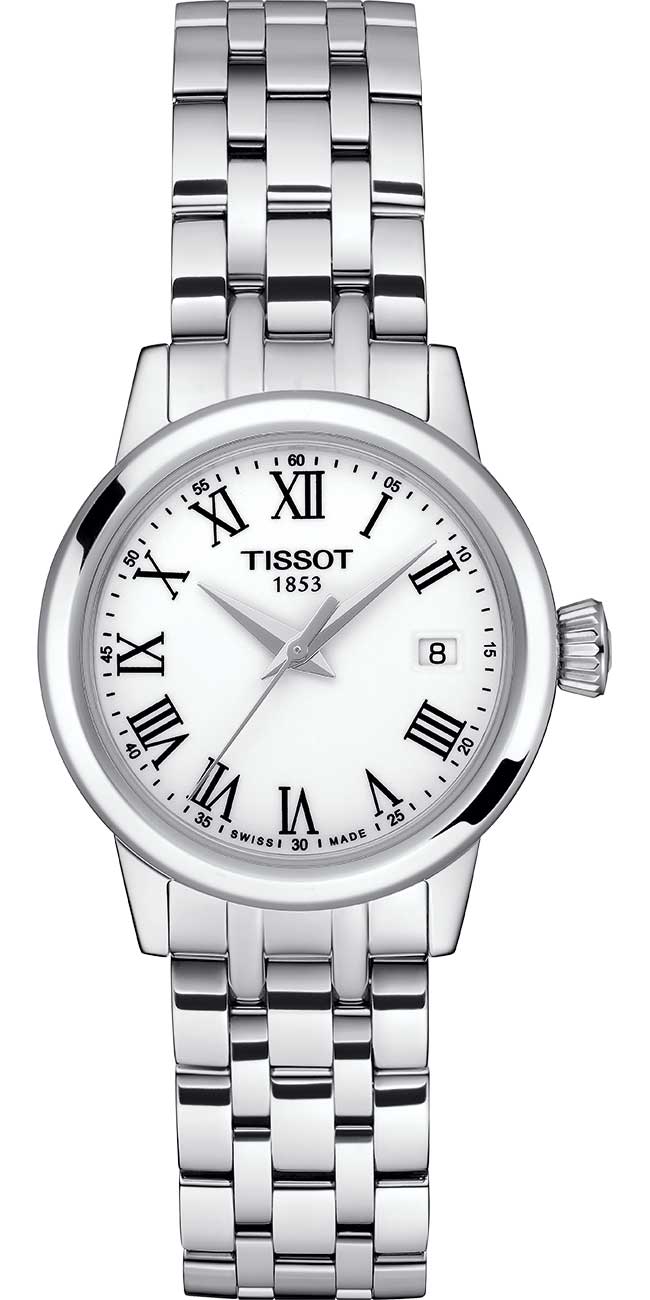 Tissot Women's Swiss Classic Dream Stainless Steel Bracelet Watch 28mm - White