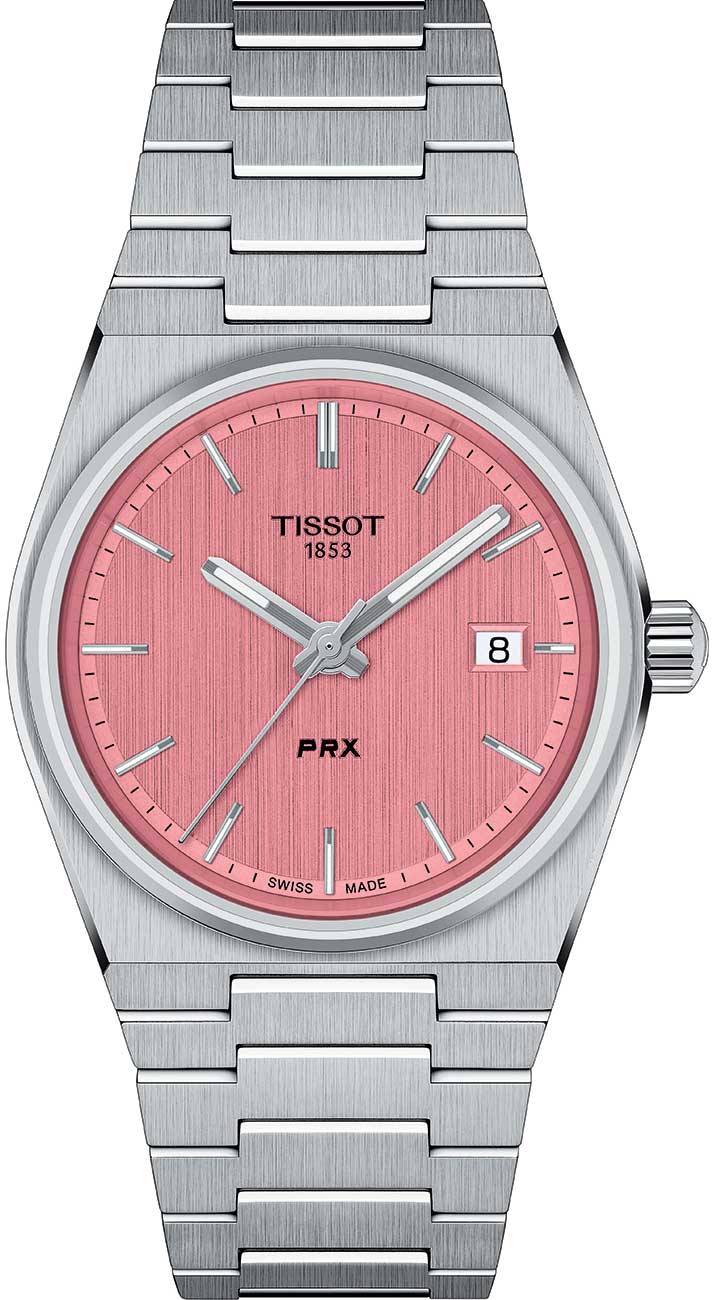 Tissot PRX 35mm Pink Dial Stainless Steel Unisex Watch T137.210.11.331.00 T137.210.11.331.00
