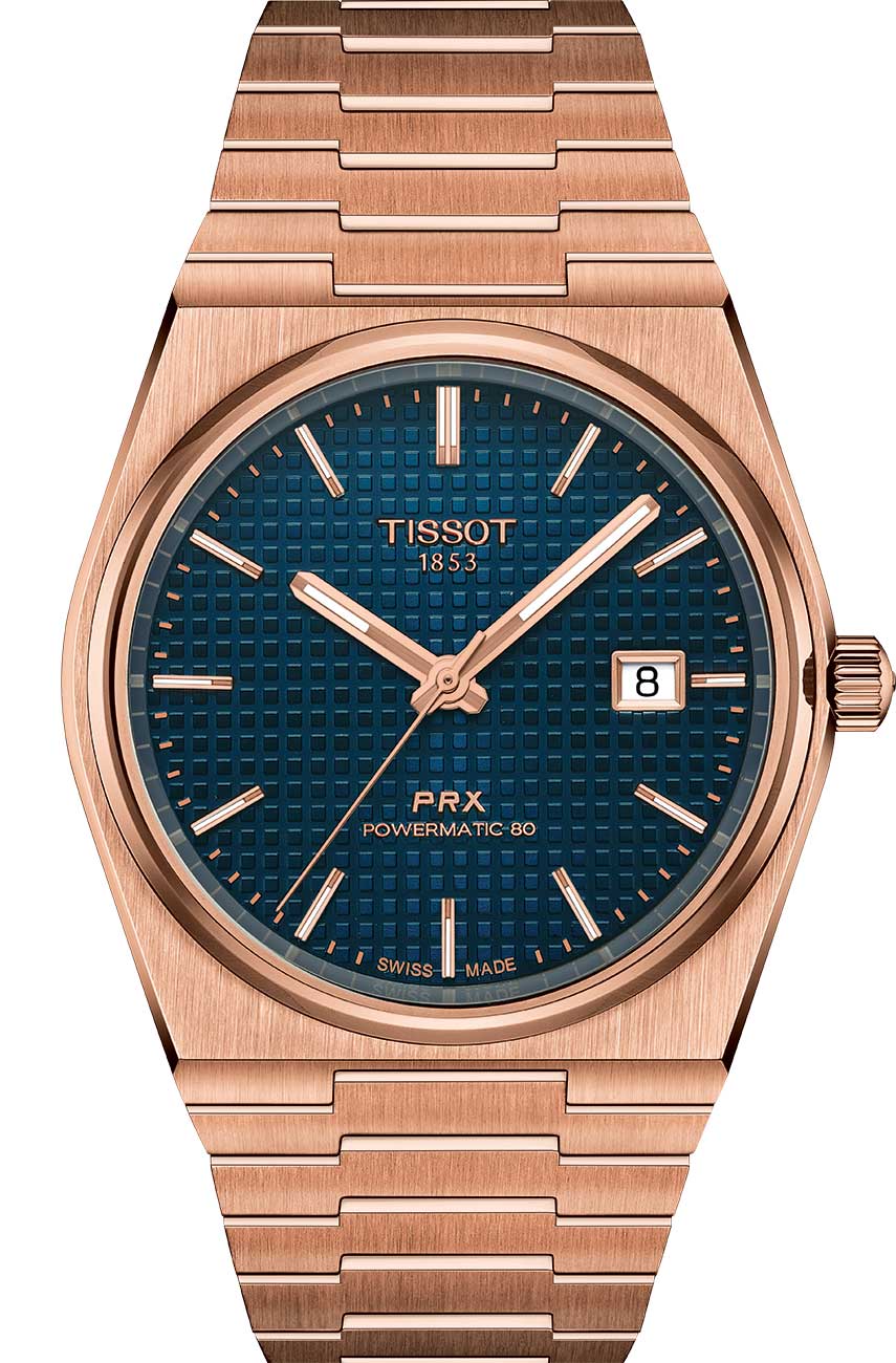 Tissot Men's Swiss Automatic Prx Powermatic 80 Rose Gold Pvd Stainless Steel Bracelet Watch 40mm - Bracelet, Steel, Rose
